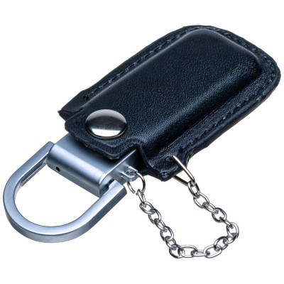 Флеш-память „Престиж“ 128 Гб металл + кожа