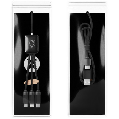 Зарядный кабель 5-в-1 (40 Вт) с LED подсветкой 'SCX.design C28'