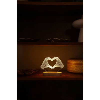 Нічник руки серце