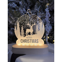 Нічник новорічний куля merry Сhristmas