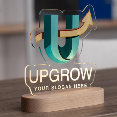 Світильник з назвою вашої компанії