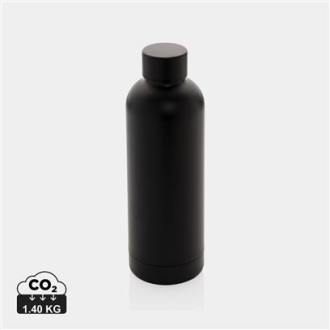 Бутылка для воды Impact RCS из переработанной нержавеющей стали, 500 мл, черная