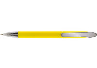 Ручка кулькова OPTIMA PROMO GENEVA. Корпус жовтий, пише синім.