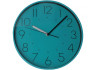 Годинник настінний пластиковый Optima FLASH, бірюзово-синій