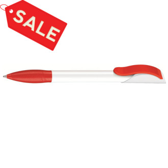 Ручка шариковая "HATTRIX COLOUR MIX" бело-красно-белый (PMSw/485/w)