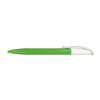 Ручка шариковая Challenger Polished корпус зеленый, клип белый