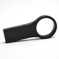 Металлический USB флеш-накопитель, 4ГБ, черный цвет
