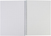Блокнот А5, пластикова обкладинка (фактура глянець), бічна спіраль, 80 арк., клітинка, асорті пастел