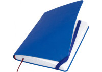 Діловий записник VIVELLA, А5, м’яка обкладинка, гумка, білий блок лінія, синій