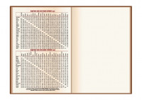 Щоденник датований 2024, OSTRICH, коричневий, кремовий блок, А5