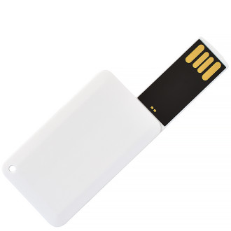 USB флеш-накопитель в виде карты Мини 2 (поворотный механизм), 16ГБ, белый цвет