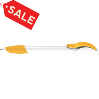 Ручка шариковая "HATTRIX SOFT" бело-желтая (PMSw/7406)