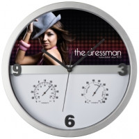 Часы с термометром и гигрометром