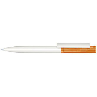 Ручка шариковая Headliner Clear Basic экопластик, белый/оранжевый 151