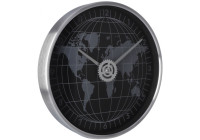 Годинник настінний металевий Optima WORLD, чорний