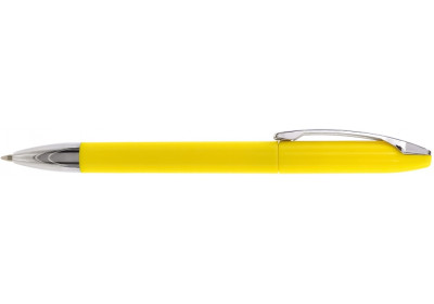 Ручка кулькова OPTIMA PROMO GENEVA. Корпус жовтий, пише синім.