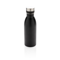 Бутылка для воды Deluxe из нержавеющей стали, 500 мл, черная