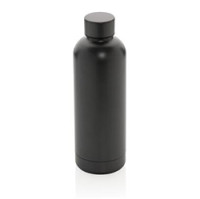 Пляшка для води вакумна, нержавіюча сталь, 500 мл, чорний