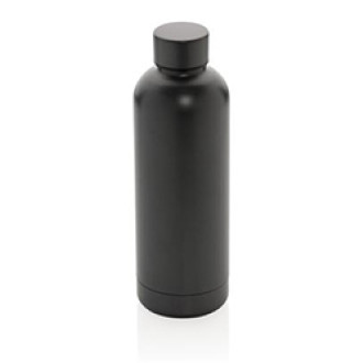 Бутылка для воды вакуумная, нержавеющая сталь, 500 мл, серый