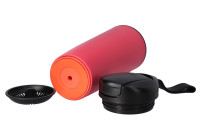 Термокружка пластикова з присоскою Optima PRIME 540 мл, червона