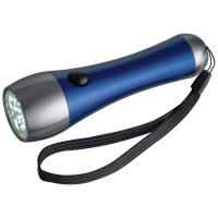 Металлический фонарик с лампочкой LED