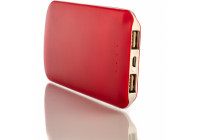 Мобільна батарея (Power Bank) Optima 4102, 5 000 mAh, 2*USB output, 5V 2.1A, колір червоний