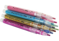 Металізовані маркери з кольоровим контуром, 12 кольорів