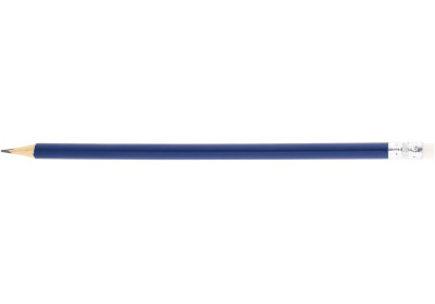 Олівець чорнографітний тригранний Economix promo корпус синій, з гумкою