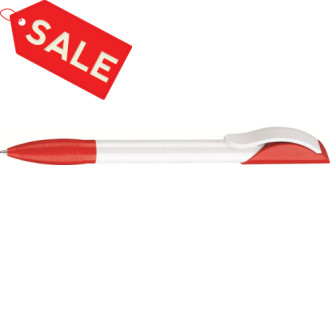 Ручка шариковая "HATTRIX BASIC" бело-красная (PMSw/485)