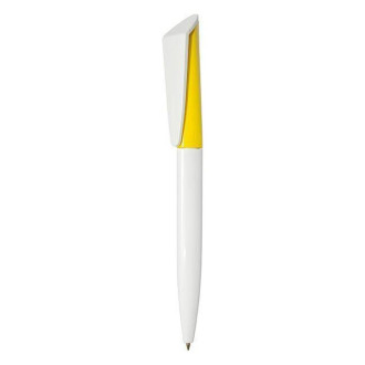 Ручка ALPHA бело-цветная треугольная