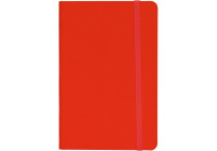 Діловий записник NAMIB, А5, тверда обкладинка, гумка, білий блок клітинка, червоний