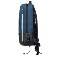 Рюкзак для ноутбука 14" зі світловідбиваючою блискавкою