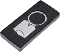 Металлический брелок для ключей с монетой