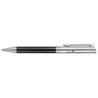 Ручка шариковая Carbon Line металл, поворотный механизм