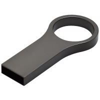 Металлический USB флеш-накопитель, 64ГБ, черный цвет