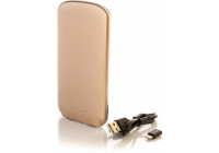 Мобільна батарея (Power Bank) Optima 4103, 5 000 mAh, 2*USB output, 5V 2.1A, колір золотий