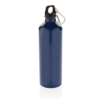 Бутылка для воды XL с карабином, 750 мл, алюминий, синий