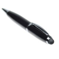 Ручка-стилус 32 Гб металева поворотна чорне чорнило