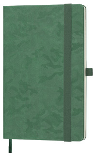 Блокнот TABBY JUSTY А5, 130х210 мм, твердая обложка, в линию, 256 страниц,  держатель для ручек, карман для визиток, резинка-фиксатор