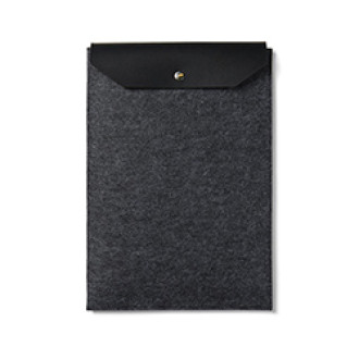 Чохол для ноутбука 14" із переробленого фетру VINGA Albon GRS, чорний
