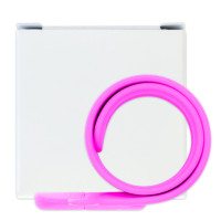 Силиконовый USB флеш-накопитель Браслет, 4ГБ, розовый цвет