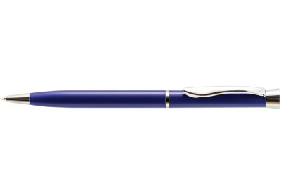 Ручка кулькова металева Economix promo ROYAL. Корпус темно синій, пише синім