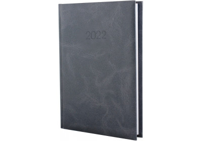 Щоденник датований 2022, MARBLE, темно-сірий, А5