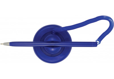 Ручка кулькова на підставці ECONOMIX POST PEN 0,5 мм. Корпус синій, пише синім