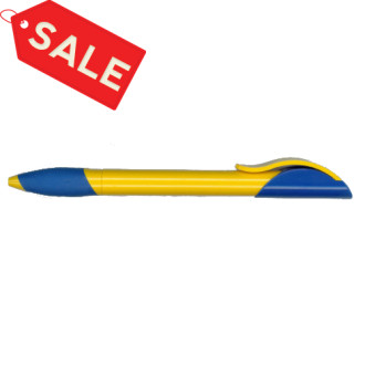 Ручка кулькова "Hattrix Soft" жовто-синя