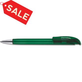 Ручка шариковая "CHALLENGER XL" прозрачно-зеленая (PMS3425)