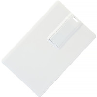 USB 3.0 флеш-накопитель в виде кредитной карты, 32ГБ, белый цвет