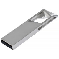 Металлический USB флеш-накопитель, 8ГБ, серебристый цвет