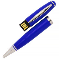 USB флеш-накопитель в виде Ручки, 64Гб, синий цвет