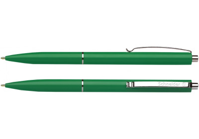 Ручка кулькова автомат. Schneider К15 корпус зелений, пише синім